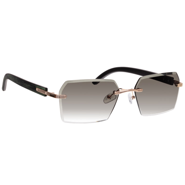 Rectangular frameless sunglasses