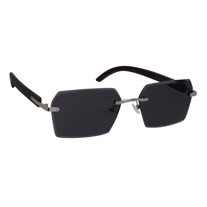 Rectangular frameless sunglasses