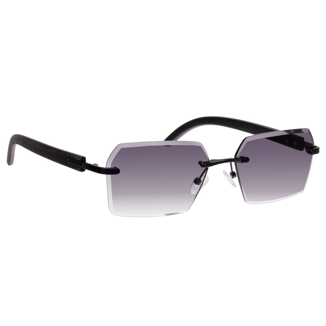 Rectangular frameless sunglasses