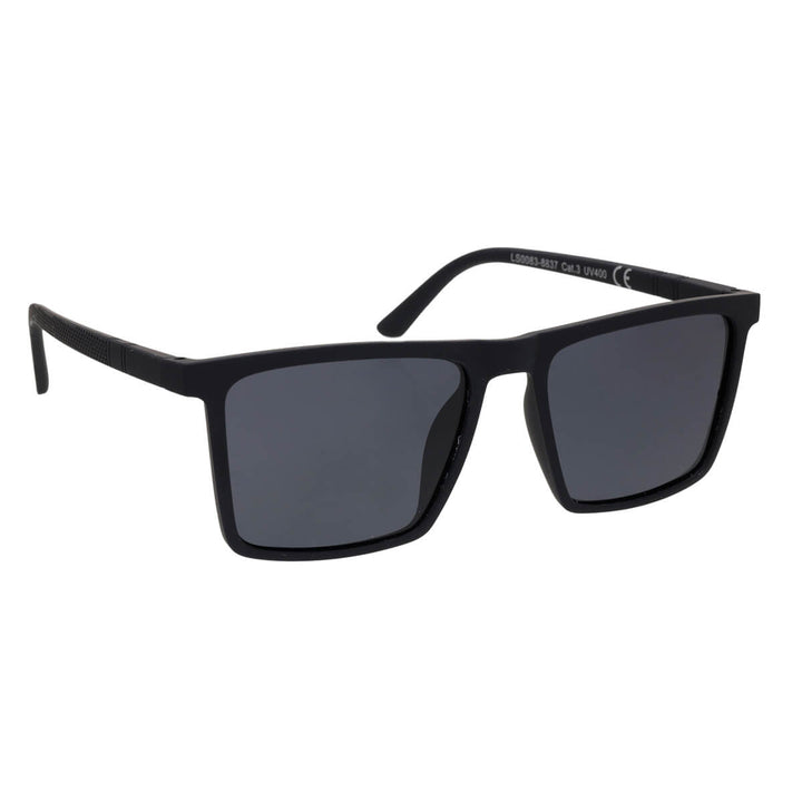 Polarised angled sunglasses