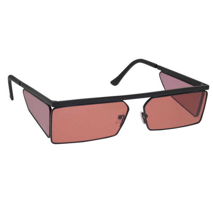 Rectangular low sunglasses flat top