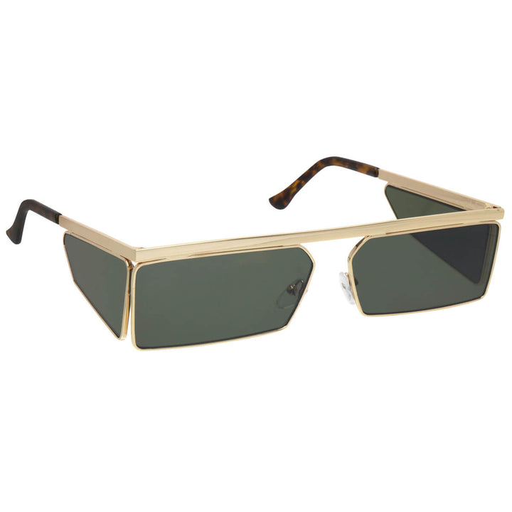 Rectangular low sunglasses flat top