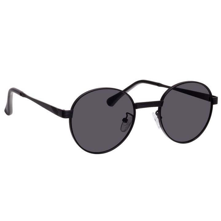 Round sunglasses with sturdy metal frame