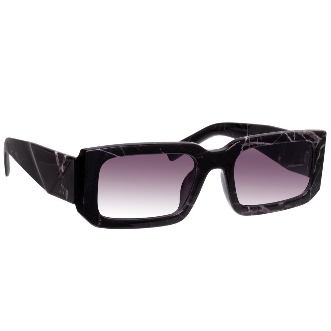 Rectangular angled sunglasses