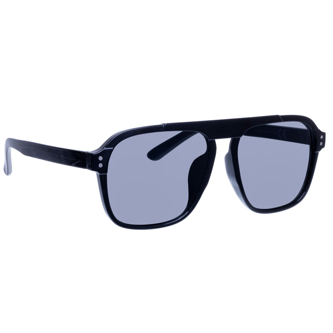 Angled aviator sunglasses flat top