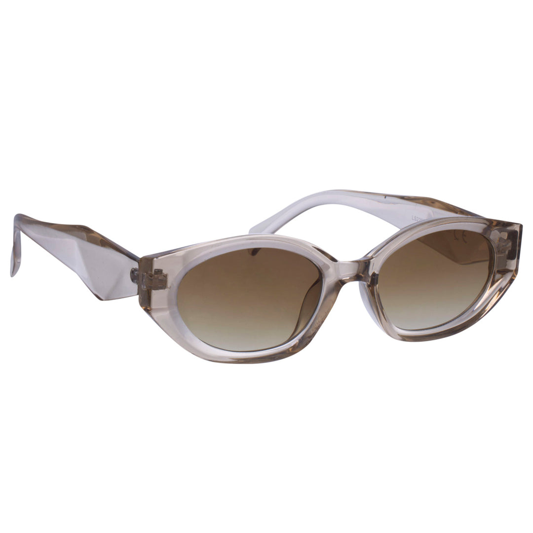 Oval angled sunglasses