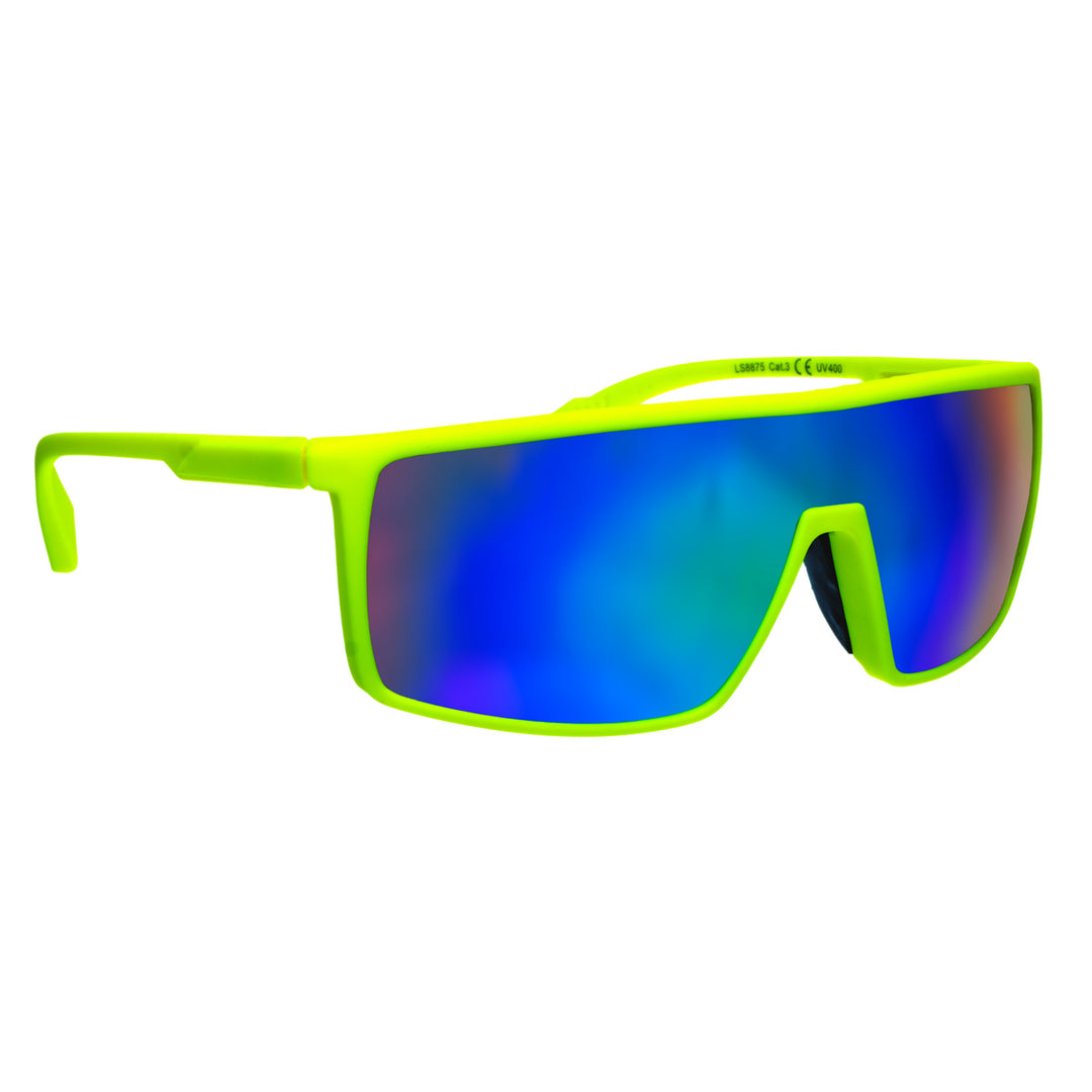 Sporty colourful flat top sunglasses