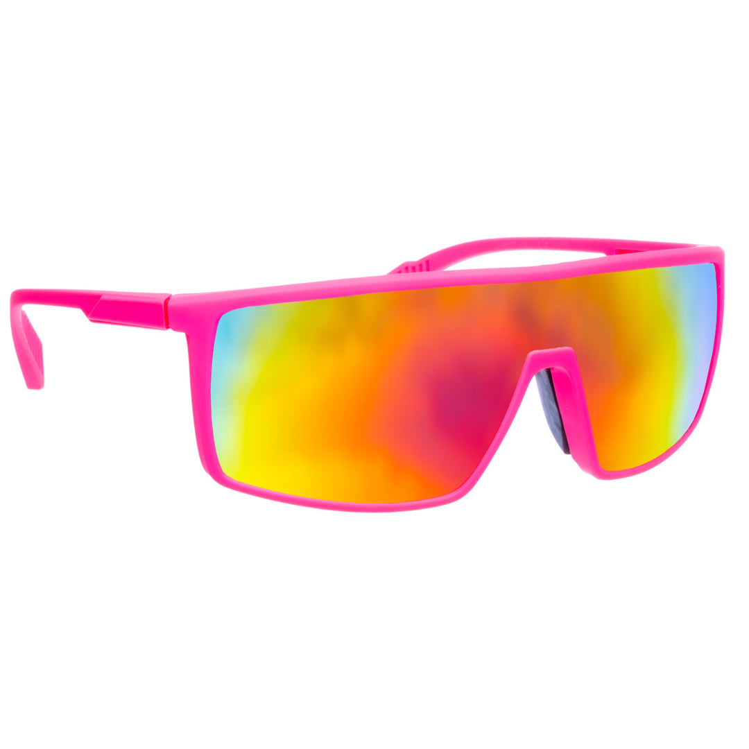 Sporty colourful flat top sunglasses