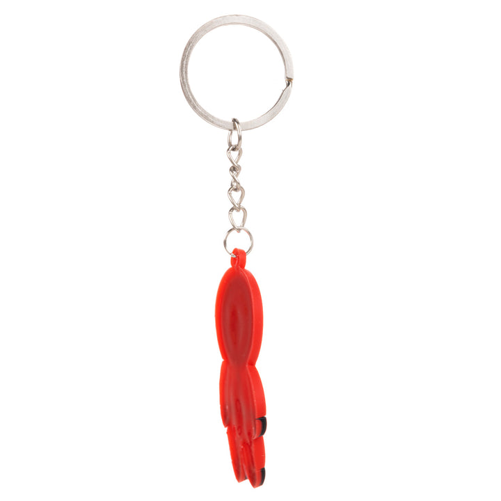 Red full suit character keychain