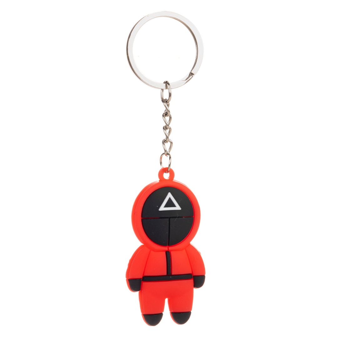 Red full suit character keychain