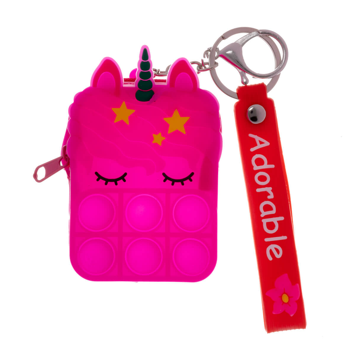 Unicorn pop det nyckelring och handväska