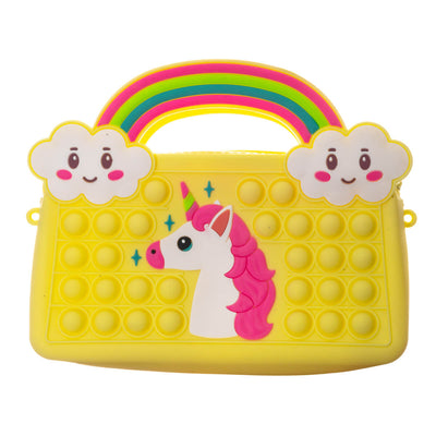 Pop It Handbag Stress Toy Unicorn