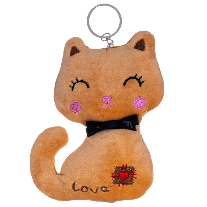 Smiling cat keyring