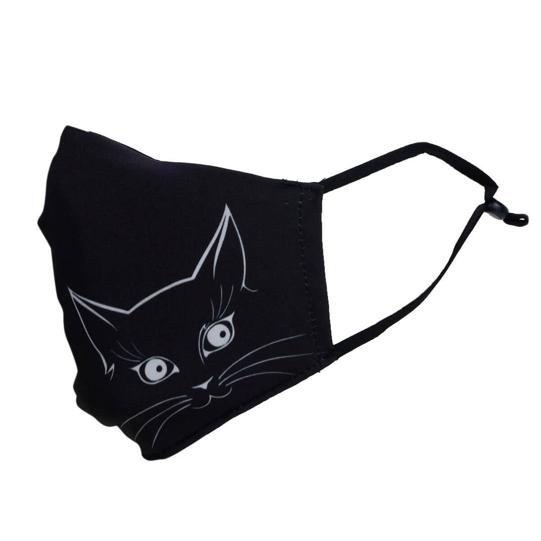 Katt ansiktsmask bomull 50% 1 st
