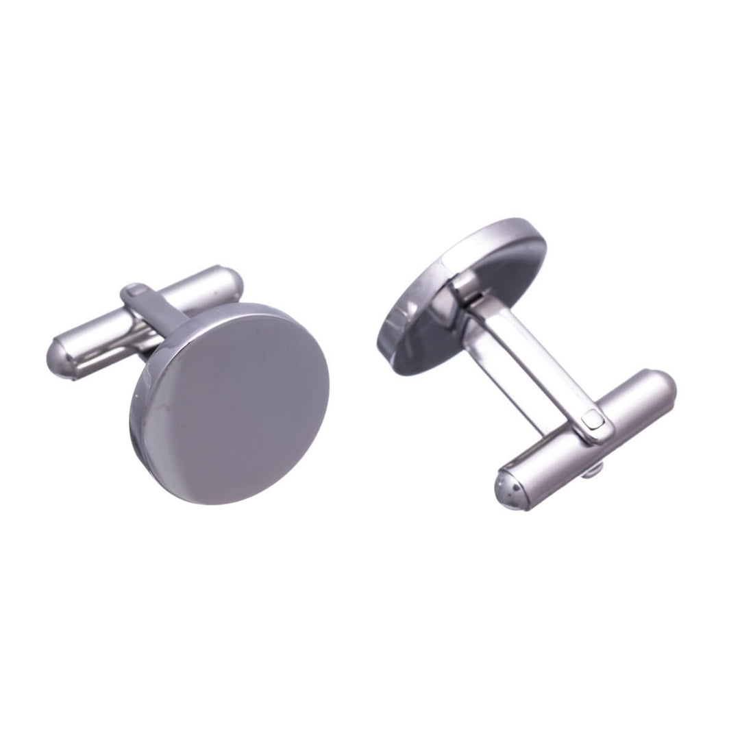 Classic reduced cufflinks circle (steel 316L)