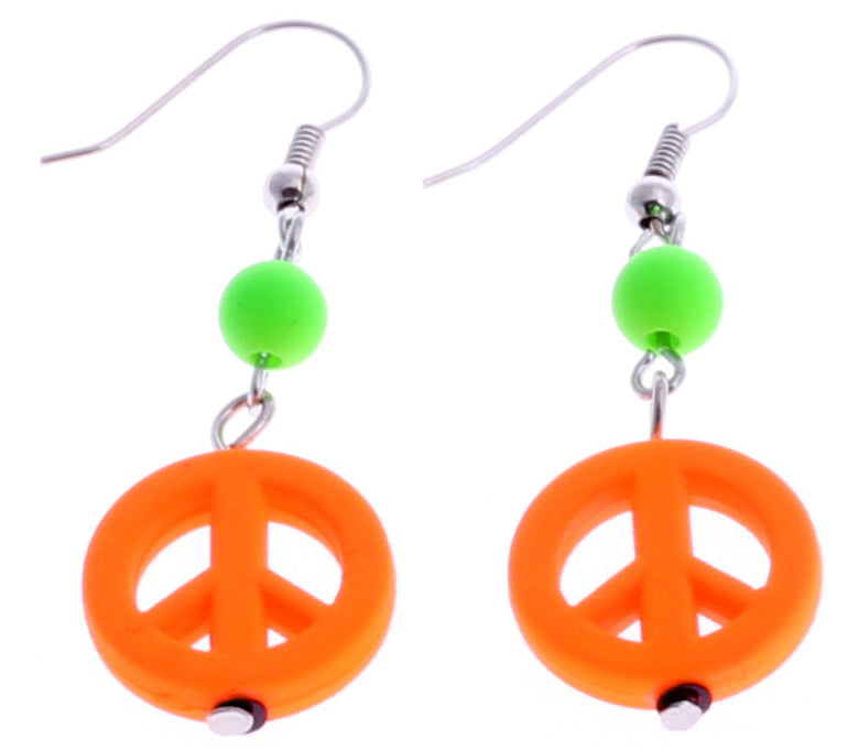 Peace sign earrings
